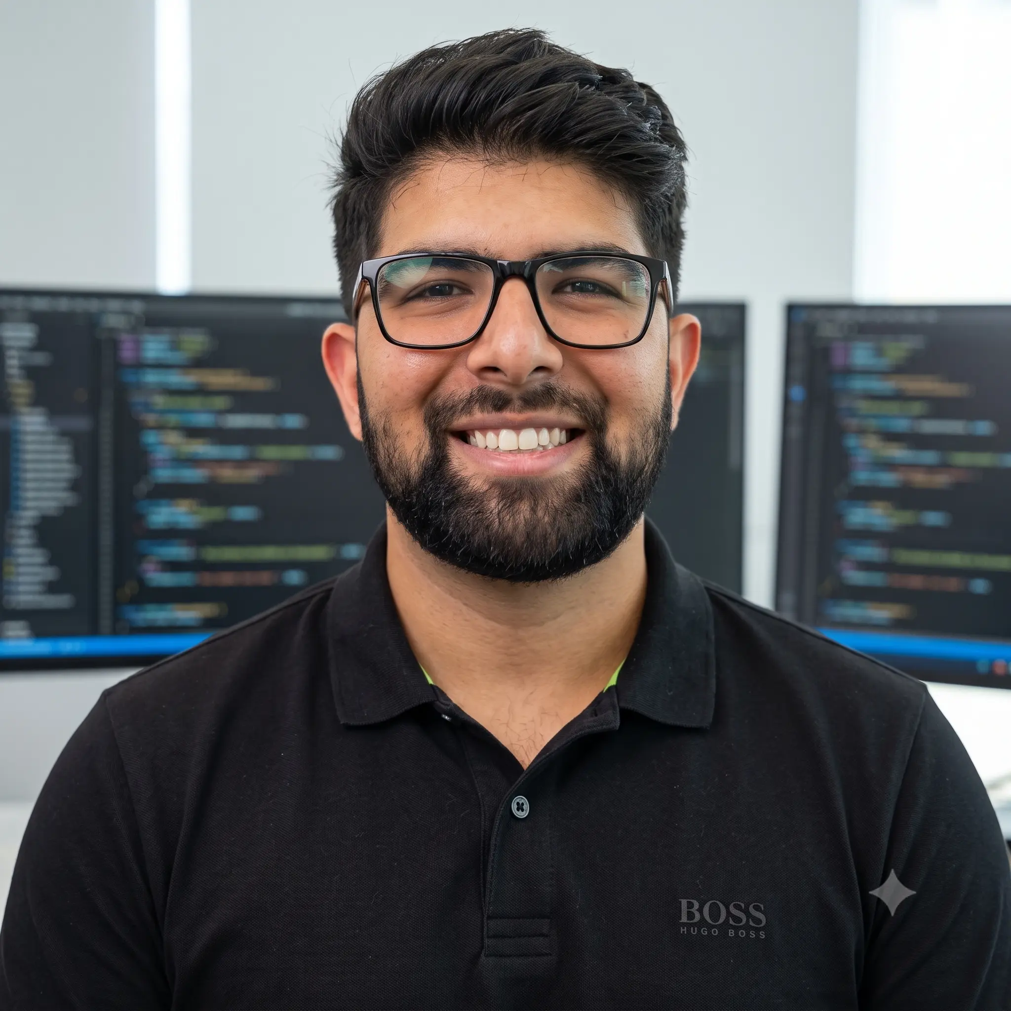 Wajahat Banday, founder of Oblisc, seated in a modern studio